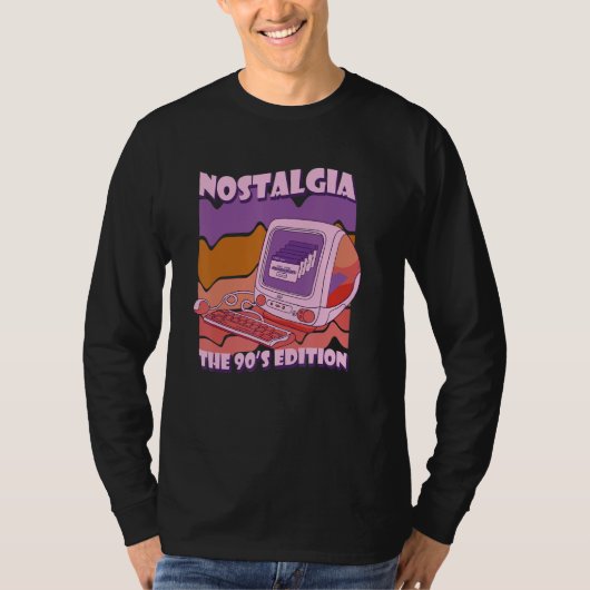 Nostalgie Die 90er Edition Computer Retro 90er Vap T-Shirt (Vorderseite)