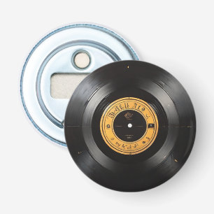 Nostalgie freischalten: Retro Vinyl Record Flaschenöffner