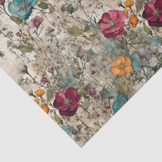 Nostalgie Garden Seidenpapier (Ausschnitt)