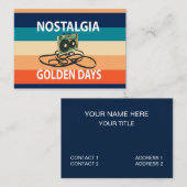 Nostalgie Golden Days Kassettenband Visitenkarte (Vorne/Hinten)