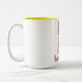 Nostalgie in Retro Arabic 70er-80er Cassette Zweifarbige Tasse (Links)