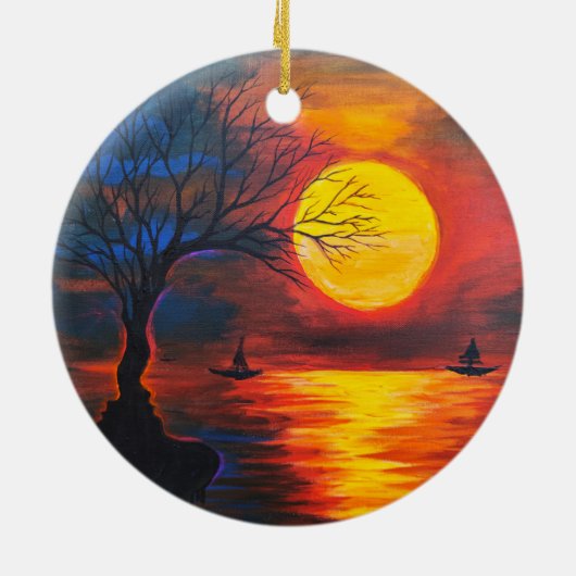 Nostalgie Keramik Ornament (Hinten)