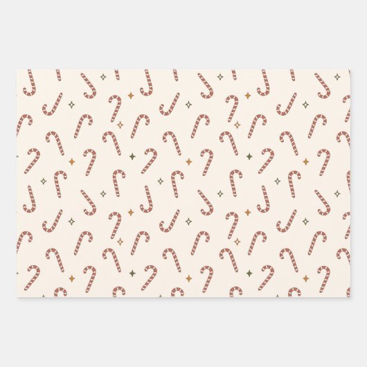 Nostalgie Retro Groovy Weihnachten Geschenkpapier Set (Vorderseite 3)