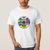 Nostalgie Retro TV Monoskope No Signal Sign T-Shirt (Vorderseite)