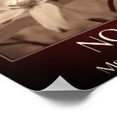 Nostalgie Sepia Dogwood Blume Poster (Ecke)