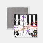 Nostalgie SockHop ... Erinnern Sie sich an die 50e Magnet (Vorderseite/Rückseite)