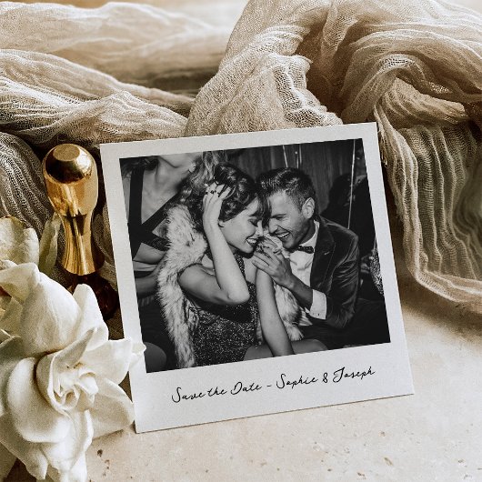 Nostalgie | Sofortbild-Look Hochzeit Save The Date