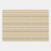 Nostalgie Weihnachtsfeiertage Tree Wreath Geschenkpapier Set (Vorderseite)