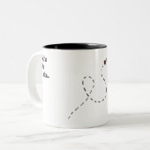 Nostalgie Zweifarbige Tasse (Vorderseite Links)