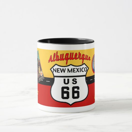 Nostalgiker US-Weg 66 - New Mexiko Tasse (Zentrum)