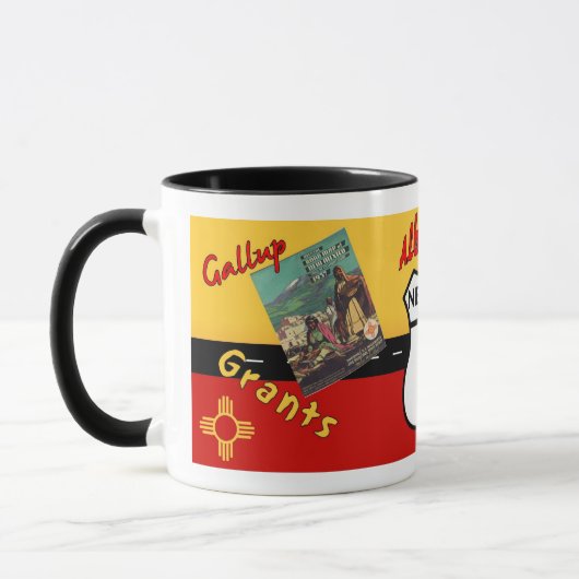 Nostalgiker US-Weg 66 - New Mexiko Tasse (Links)