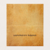 Nostalgisch altes Papier aussehen gestressten Text Visitenkarten (Außenseite Aufgefaltet)