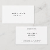 Nostalgisch aussehend Minimalistische klassische V Visitenkarte (Vorne/Hinten)