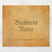 Nostalgisch: Benutzerdefiniertes altes Papierbild Bierflaschenetikett (Einzelnes Label)