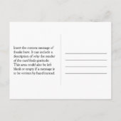 Nostalgisch "Danke!" Postkarte (Rückseite)