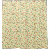 Nostalgisch Florals Bath Mat 3 Größen Duschvorhang (Vorderseite)
