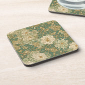 Nostalgisch Florals in Vintag Hues Getränkeuntersetzer (Linke Seite)