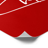 Nostalgisch frohe Weihnachts-Script Holiday Poster (Ecke)