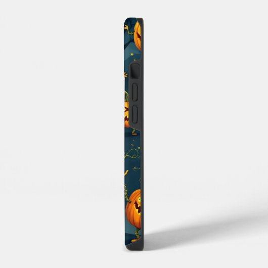 Nostalgisch Halloween Pumpkin iPhone Hülle (Linke Seite)