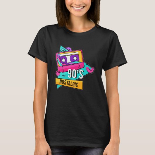 Nostalgisch in den 90er Jahren T-Shirt (Vorderseite)