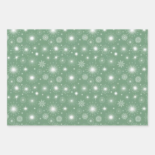 Nostalgisch Kitschmas Geschenkpapier Set (Vorderseite 2)