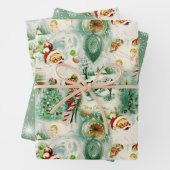 Nostalgisch Kitschmas Geschenkpapier Set (Beispiel)