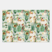 Nostalgisch Kitschmas Geschenkpapier Set (Vorderseite)