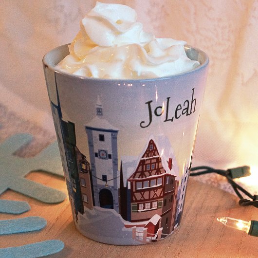 Nostalgisch Light Blue Bayern Weihnachtskaffee Milchtasse