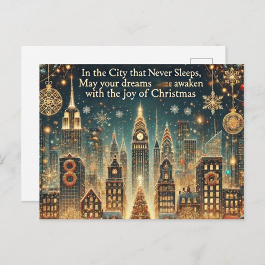 Nostalgisch New York Weihnachten - Ikonischer Feie (Vorne/Hinten)