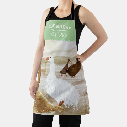 Nostalgisch, Personalisiert grün Schürze (InSitu)