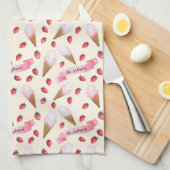 Nostalgisch Personalisiertes Wasser Eisdiele Geschirrtuch (Viertel Falte)