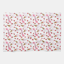 Nostalgisch Personalisiertes Wasser Eisdiele Geschirrtuch