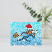 Nostalgisch Postal Santa Feiertagspostkarte (Stehend Vorderseite)