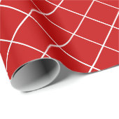 Nostalgisch Red White Template Retro Weihnachtsges Geschenkpapier (Rolleneckpunkt)