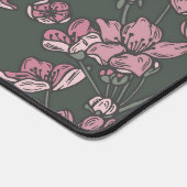 Nostalgisch, rosa, blumengeschmückt, französisches schreibtischunterlage (Ecke)