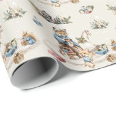 Nostalgisch Rustikale Weihnachtsfeiertage Weihnach Geschenkpapier (Rolleneckpunkt)