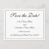 Nostalgisch, Traditionell "Save the Date!" Postkar Postkarte (Vorderseite)