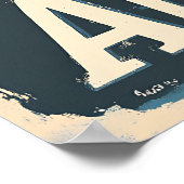 Nostalgisch Vintag Alcatraz Travel Poster (Ecke)