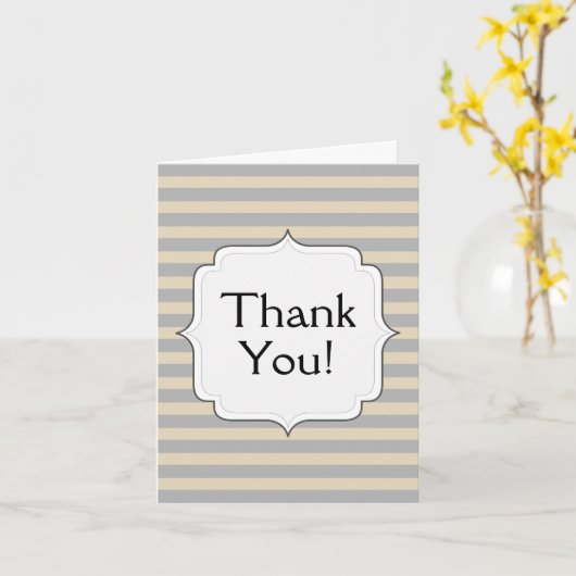 Nostalgisch, Vintag "Danke!" Karte (Gelbe Blume)