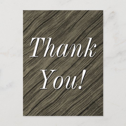 Nostalgisch, Vintag "Danke!" Postkarte (Vorderseite)