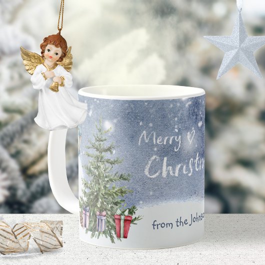 Nostalgisch Watercolor Weihnachtsbaum Lattern Gesc Kaffeetasse