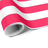 Nostalgisch Weihnachten Rot Streifen Klassik Geschenkpapier (Rolleneckpunkt)