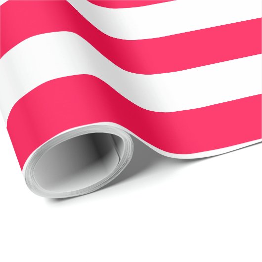 Nostalgisch Weihnachten Rot Streifen Klassik Geschenkpapier (Rolleneckpunkt)