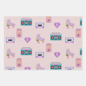 Nostalgisch zurück in die 90er Jahre Retro-Geburts Geschenkpapier Set (Vorderseite 3)