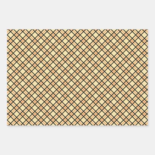 Nostalgische 70er Jahre Print in Retro Shades Geschenkpapier Set (Vorderseite 2)