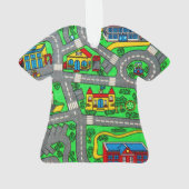 Nostalgische 90er Jahre, Track Teppich Auto Road N Ornament (Rückseite)