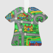 Nostalgische 90er Jahre, Track Teppich Auto Road N Ornament (Vorderseite)