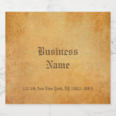 Nostalgische alte Papiervorlage Elegante Drink Bierflaschenetikett (Einzelnes Label)