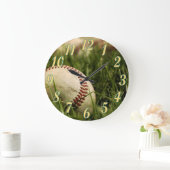 Nostalgische Baseball Große Wanduhr (Zuhause)