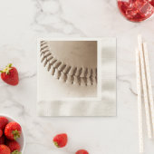 Nostalgische Baseball-Stitches Serviette (Beispiel)